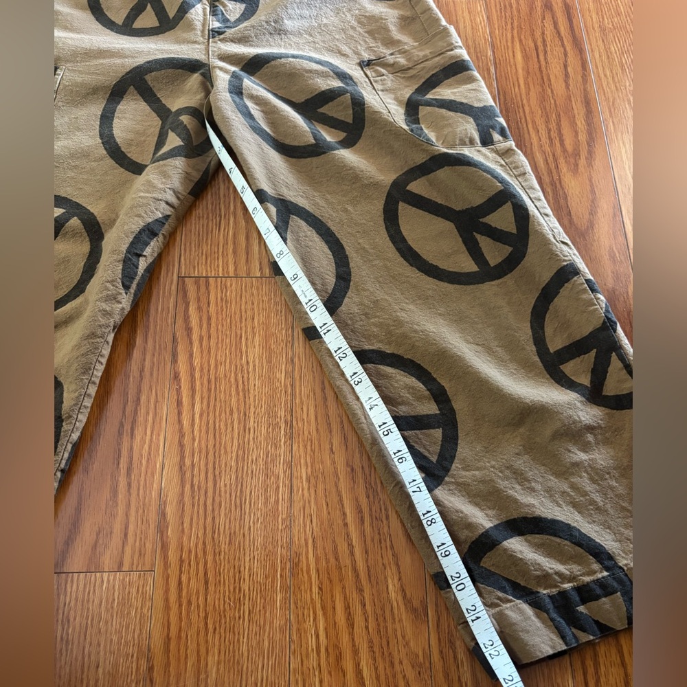 $30 SALE‼️ PEACE SIGN JUMPSUIT * OVERALLS * ADJUSTABLE STRAPS * 100% COTTON - Picture 6 of 7